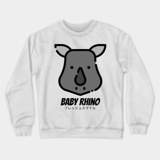 Baby Rhino Grey Horn Crewneck Sweatshirt